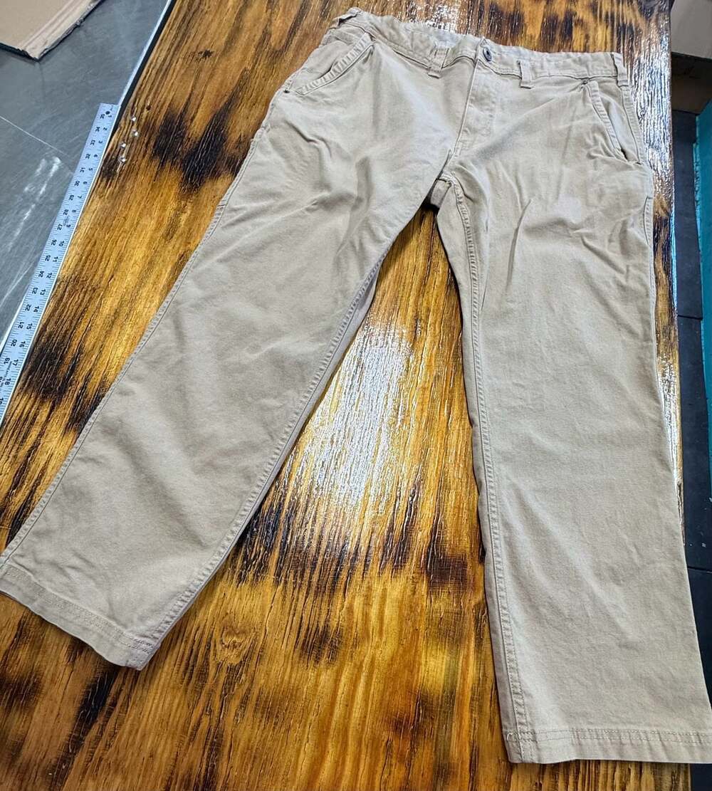Eddie Bauer Men's Khaki Canvas Carpenter Pants Utility Workwear 36x30